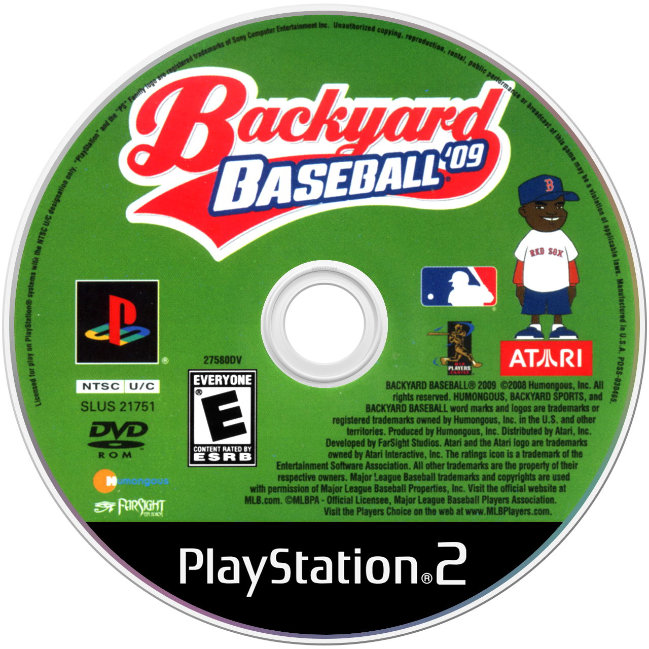 Backyard Baseball 09 back cover for Playstation 2